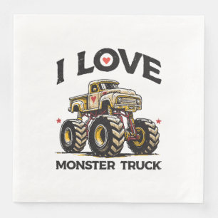 Ik hou van monstertruck servet
