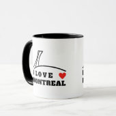 Ik hou van Montreal Mok (Voorkant links)