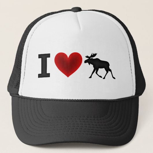 Ik hou van Moose Trucker Pet (Voorkant)