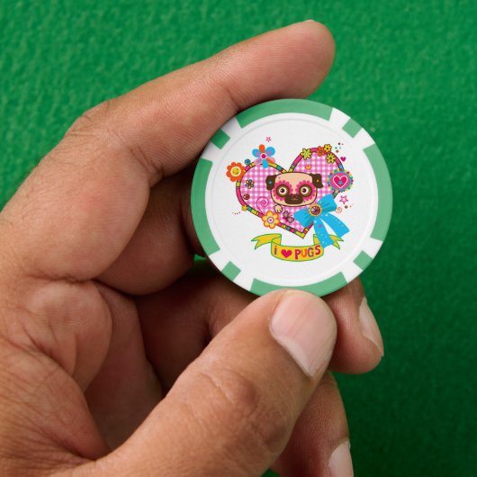Ik hou van mopjes! Poker Chips (Hand)