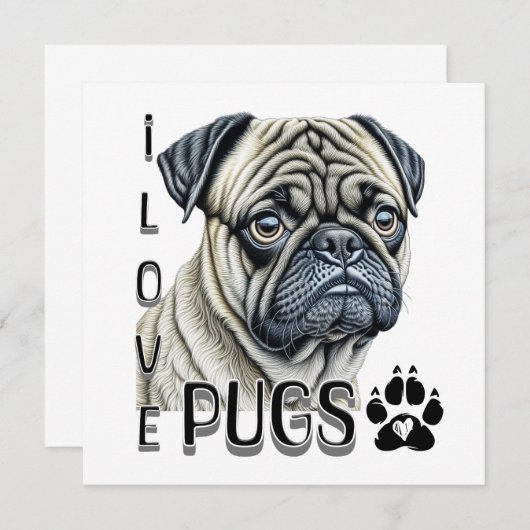 Ik hou van mopjes | Schattigee hondenbezitters (Voorkant / Achterkant)