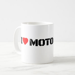 Ik hou van Moto Motorfiets Koffiemok