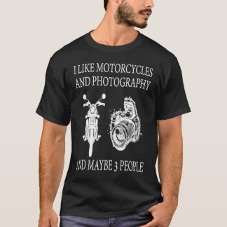 Ik hou van motorfietsen en fotografie en misschien t-shirt