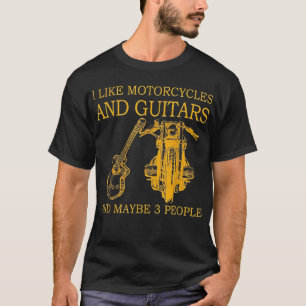 Ik hou van motorfietsen en gitaren en misschien 3 t-shirt