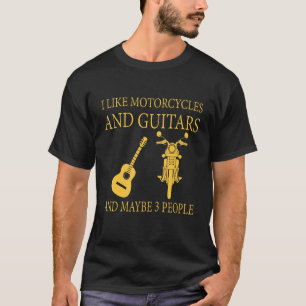 Ik hou van motorfietsen en gitaren en misschien 3 t-shirt