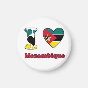 Ik hou van Mozambique Magneet