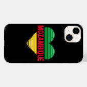 Ik hou van Mozambique, Mozambikaans hart Case-Mate iPhone Case (Achterkant (horizontaal))