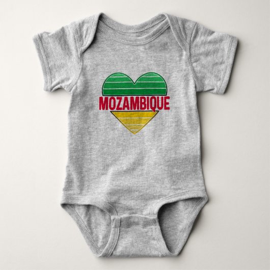 Ik hou van Mozambique, Mozambikaans hart Romper (Voorkant)
