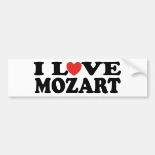 Ik hou van Mozart Bumpersticker