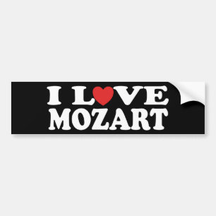 Ik hou van Mozart Bumpersticker