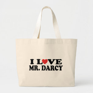 Ik hou van Mr Darcy Grote Tote Bag