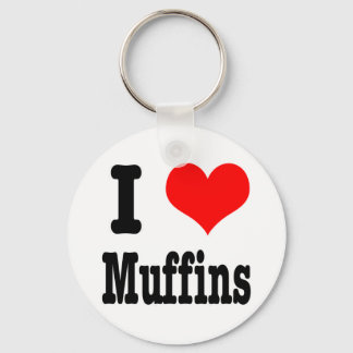 IK HOU VAN muffins Sleutelhanger