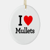 Ik hou van Mullets Keramisch Ornament (Rechts)