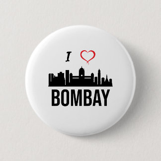 Ik hou van Mumbai of Bombay India Ronde Button 5,7 Cm
