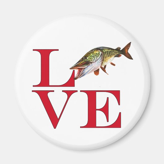 Ik hou van Muskie Magneet (Voorkant)