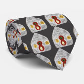 Ik hou van muziek Abstracte instrumenten stropdas (Opgerold)