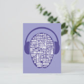 Ik hou van muziek Briefkaart (Staand voorkant)