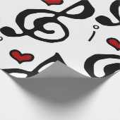 Ik hou van muziek cadeaupapier (Hoek)