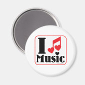 Ik hou van muziek! magneet (Voorkant / Achterkant)