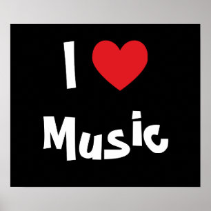 Ik hou van muziek poster