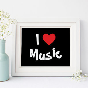 Ik hou van muziek poster