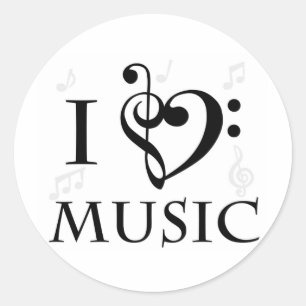 Ik hou van muziek Stickers