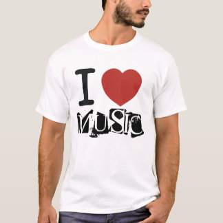 Ik hou van muziek t-shirt