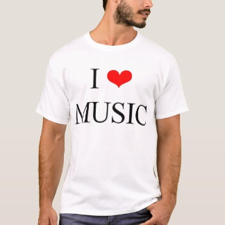 Ik hou van muziek t-shirt