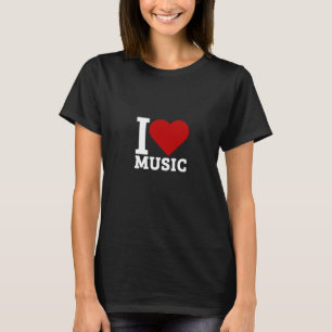Ik hou van muziek t-shirt