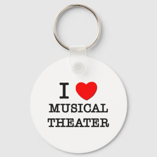 Ik hou van muziektheater sleutelhanger