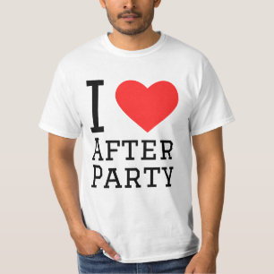 Ik hou van na het feest t-shirt