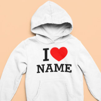 Ik hou van naam hoodie