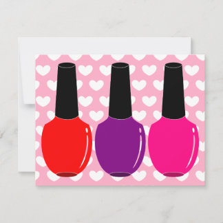 Ik hou van Nail Poolse Rode Roze Paarse Nail Pools