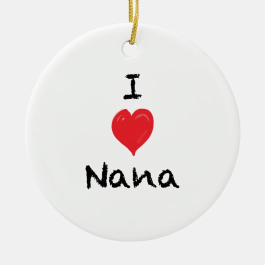 Ik hou van Nana Custom 2 Sided Photo Ornament (Voorkant)