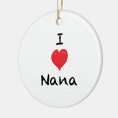 Ik hou van Nana Custom 2 Sided Photo Ornament (Links)