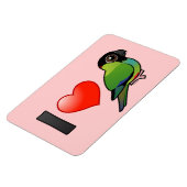 Ik hou van Nanday Conures Magneet (Linkerzijde)