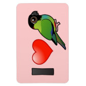 Ik hou van Nanday Conures Magneet (Verticaal)