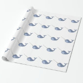 Ik hou van Narwhals Cadeaupapier (Uitgerold)