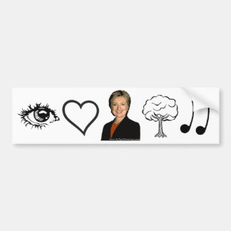 Ik hou van nationale muziek bumpersticker
