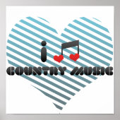 Ik hou van nationale muziek poster (Voorkant)