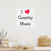 Ik hou van nationale muziek poster (Keuken)