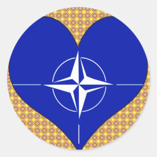 Ik hou van Nato Ronde Sticker