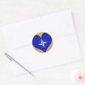 Ik hou van Nato Ronde Sticker (Envelop)