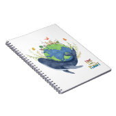 Ik hou van natuur-walvis notitieboek (Rechterzijde)