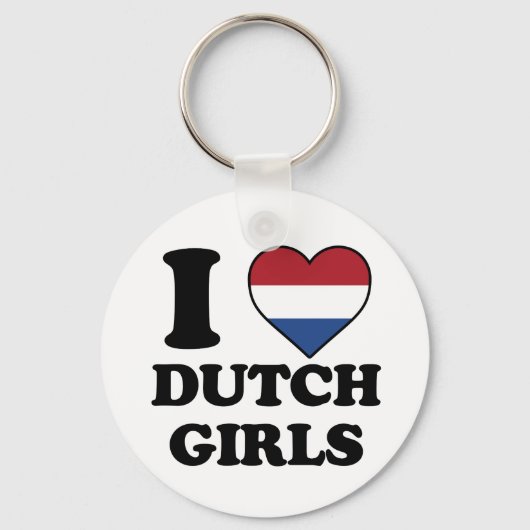 Ik hou van Nederlandse meisjes Sleutelhanger (Voorkant)