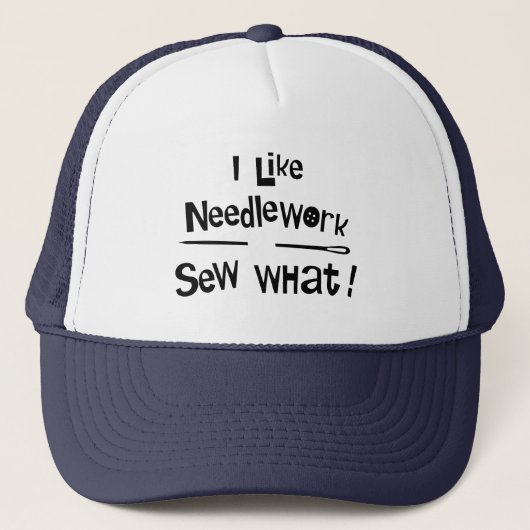 Ik hou van Needlework Trucker Pet (Voorkant)