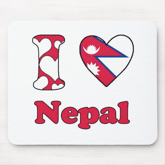 Ik hou van Nepal Muismat (Voorkant)
