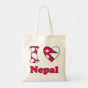 Ik hou van Nepal Tote Bag