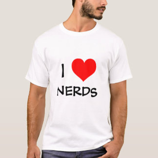 Ik hou van nerds - Gepersonaliseerd T-shirt