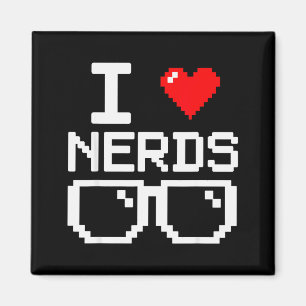 Ik Hou Van Nerds Ik Hart Nerds Voor Wetenschap Boe Magneet